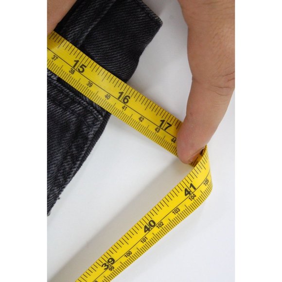 American Eagle Jeans Womens Black Faded Distressed Mom Straight Jeans Size 8 - Picture 7 of 10